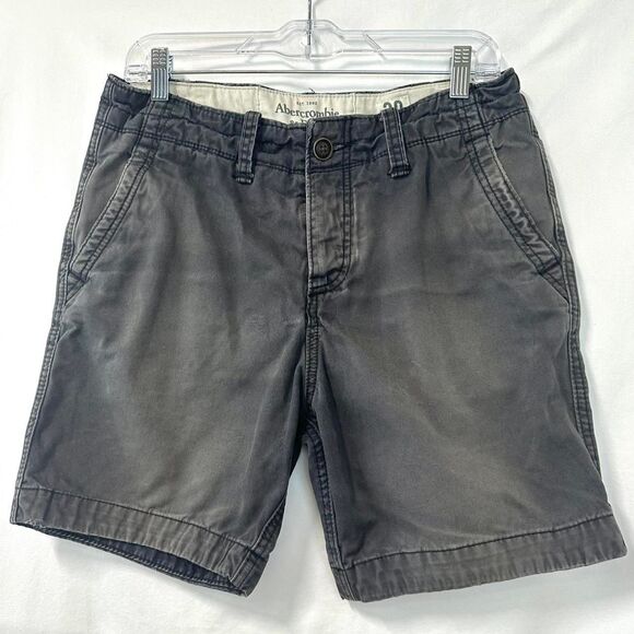 ABERCROMBIE & FITCH Gray Distressed Shorts Mens 30 2000s Y2K Skater Grunge - Picture 1 of 6